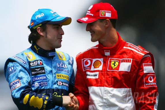 Fernando Alonso y Schumacher