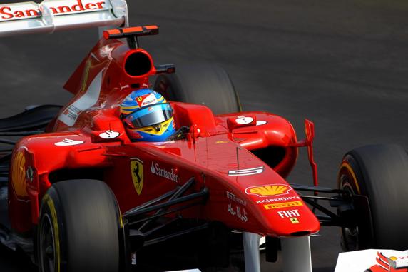 Alonso, al volante del Ferrari F150 de 2011