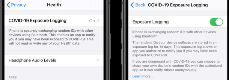 La configuración de notificaciones de exposición de COVID-19 comienza a funcionar para los usuarios de iOS con una nueva actualización