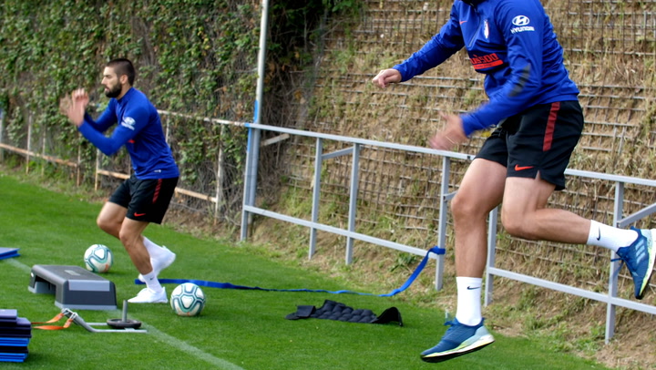 Lodi, novedad en el entrenamiento del Atlético de Madrid