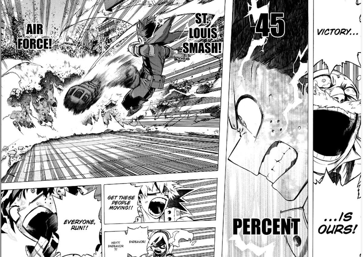 Mi héroe Academia se burla de Izuku Bakugo vs Plus Ultra Shigaraki Manga