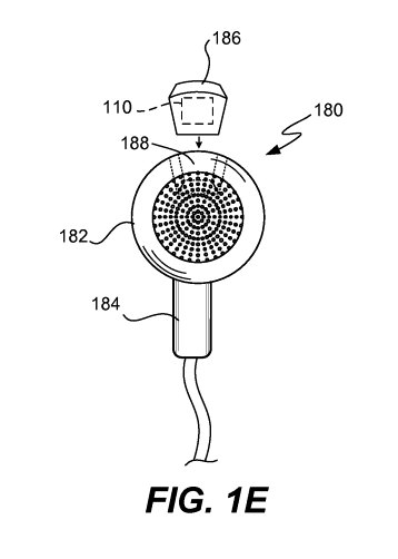 una solicitud de patente muestra una imagen de auriculares inalámbricos que tienen funciones de monitoreo de salud