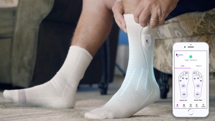 Siren recauda $11,8 Millones por sus calcetines inteligentes que ahorran extremidades