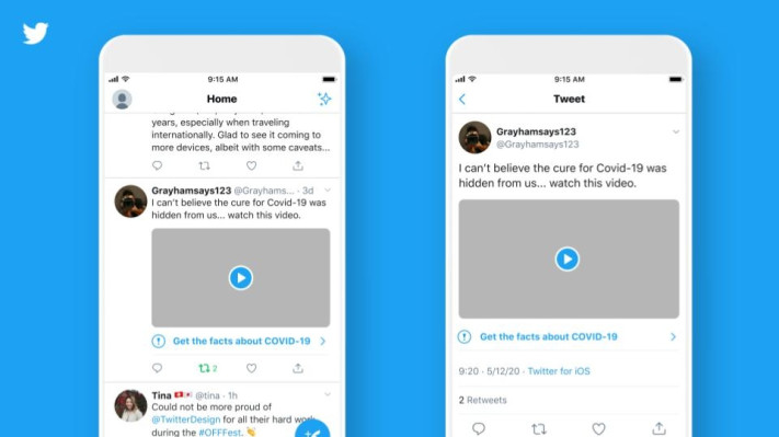 Twitter agregará etiquetas y mensajes de advertencia a la información COVID-19 en disputa y engañosa