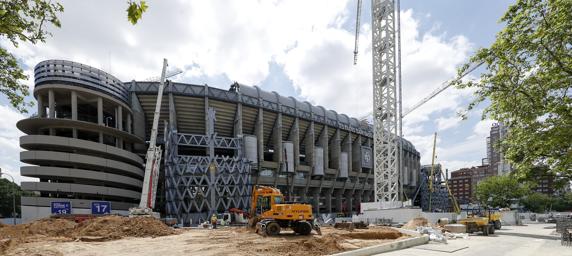 Obras del estadio Santiago Bernabéu