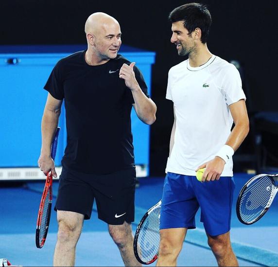 Andre Agassi, en su breve asesoría técnica a Novak Djokovic