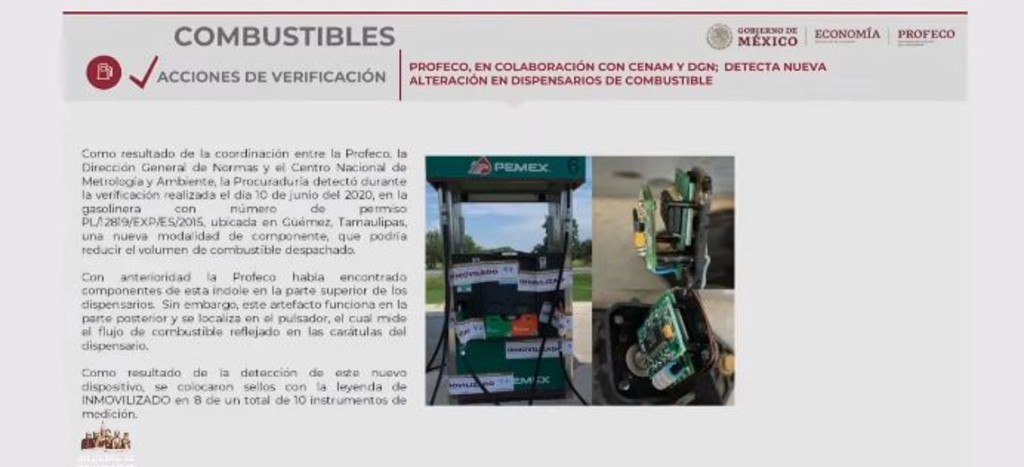 Profeco halla nuevos “diablitos” en gasolineras para no dar litros completos en Tamaulipas