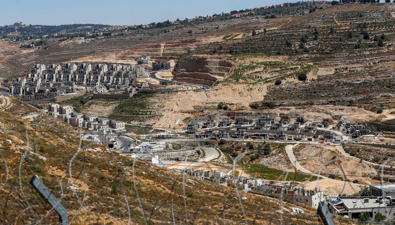 Vista general del asentamiento israelí Givat Zeev, cerca de Ramala, en Cisjordania, este miércoles.
