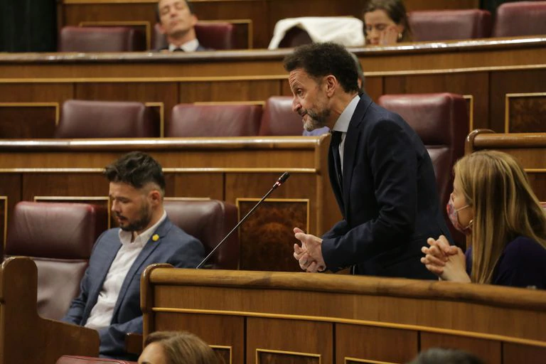 El portavoz adjunto de Ciudadanos en el Congreso de los Diputados, Edmundo Bal, interviene durante la sesión de control al Gobierno en el Congreso de los Diputados.