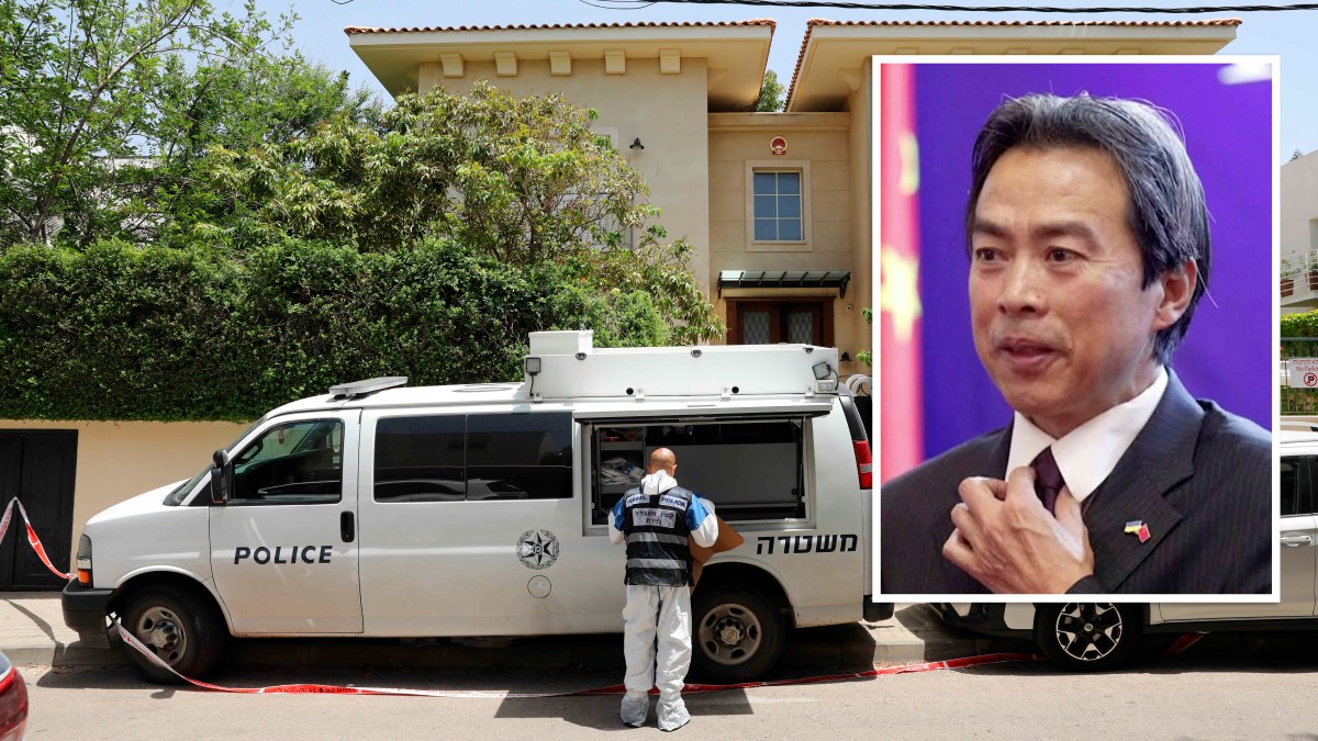 Hallan muerto a embajador chino en su residencia en Israel