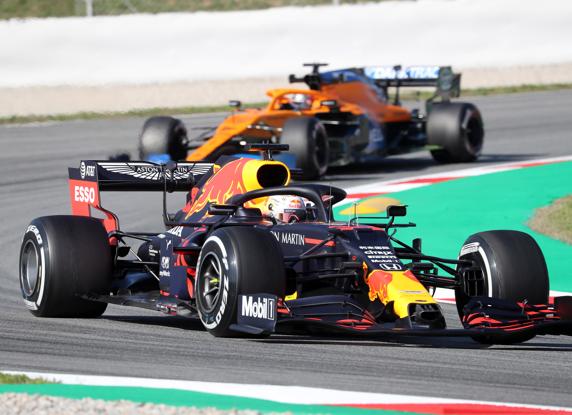 Verstappen, en los pasados test de Barcelona de 2020