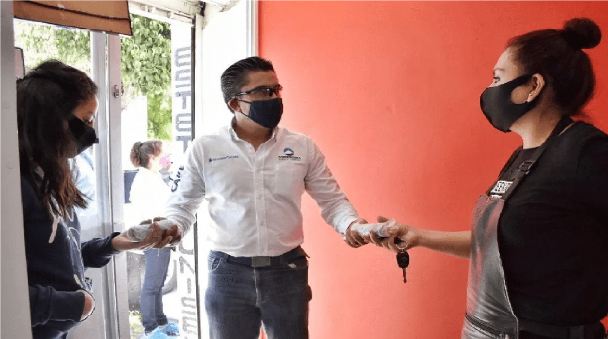 Roberto Sosa pone en marcha Jornada de Sanitización «Comercio Seguro», en Corregidora
