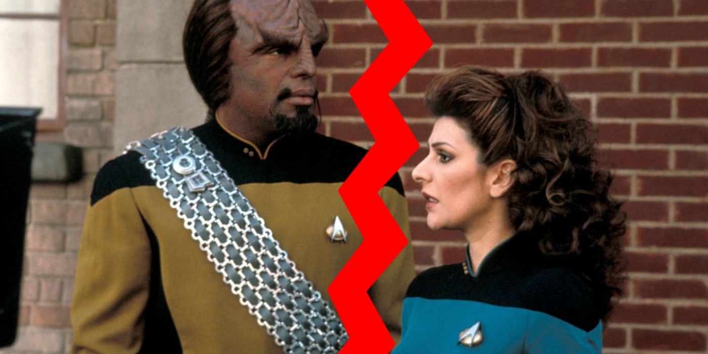 Star Trek TNG: ¿Por qué The Worf y Troi Romance no funcionaron?