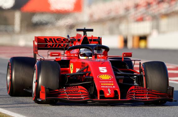 Vettel, en los pasados test de Barcelona