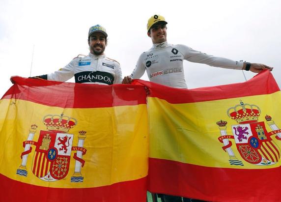 Alonso y Sainz, en el GP de España de F1 2019