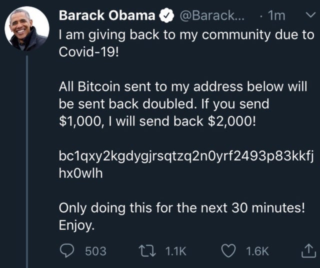 estafa bitcoin twitter barack obama