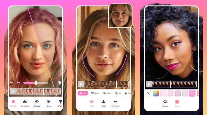 El fabricante de Facetune, Lightricks, trae sus populares funciones de retoque de selfies al video