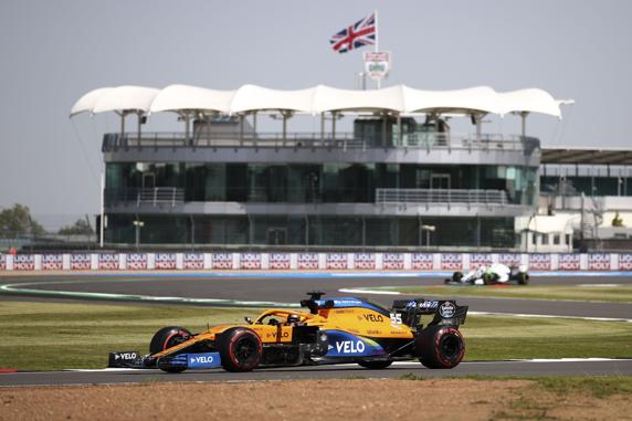 Carlos Sainz, en el GP de GRan Bretaña de F1 2020