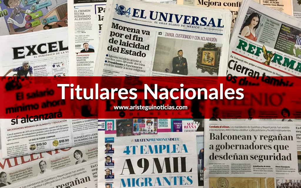 Investiga UIF a Peña y Calderón; supera un millón de fallecimientos la pandemia | Titulares 28/09/2020