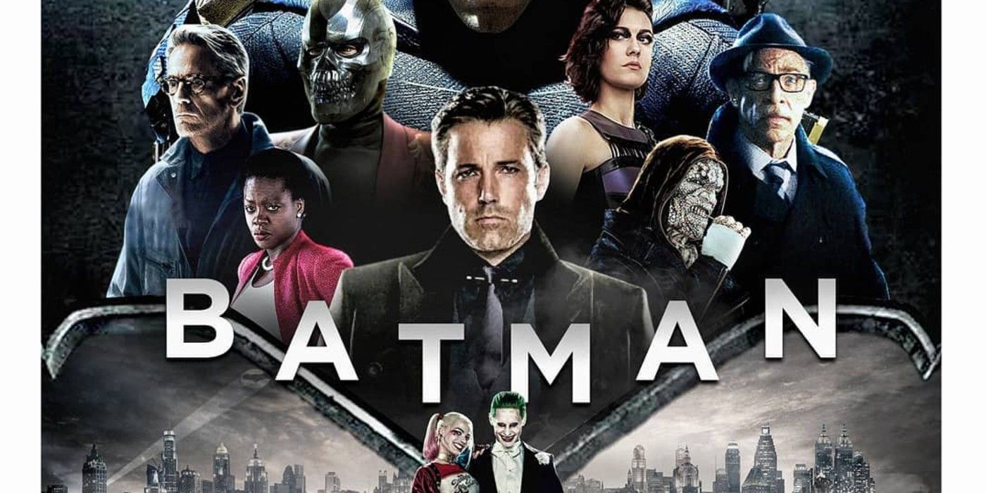 Ben Affleck protagoniza el póster apropiado de fan de la película DCEU Batman