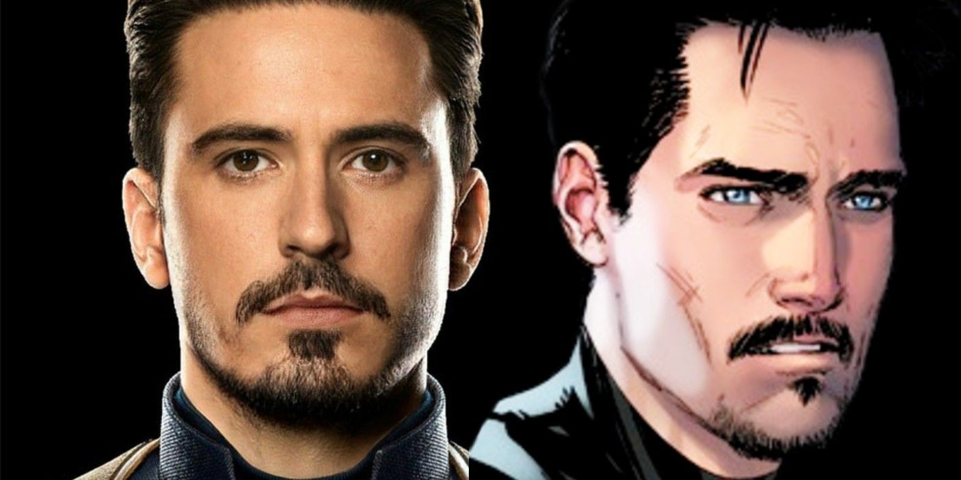Iron Man y el Capitán América Morph se parece a Tony Stark, cómico y preciso