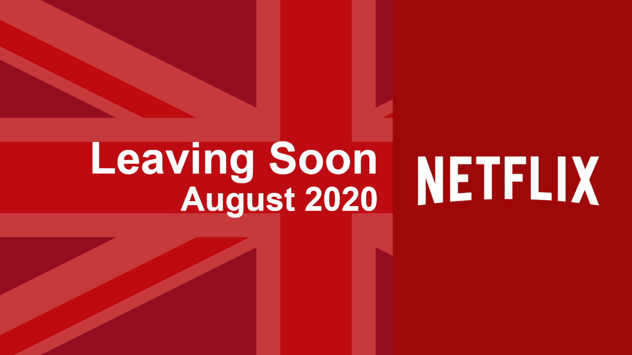 Películas y series de televisión que abandonan Netflix Reino Unido en agosto de 2020