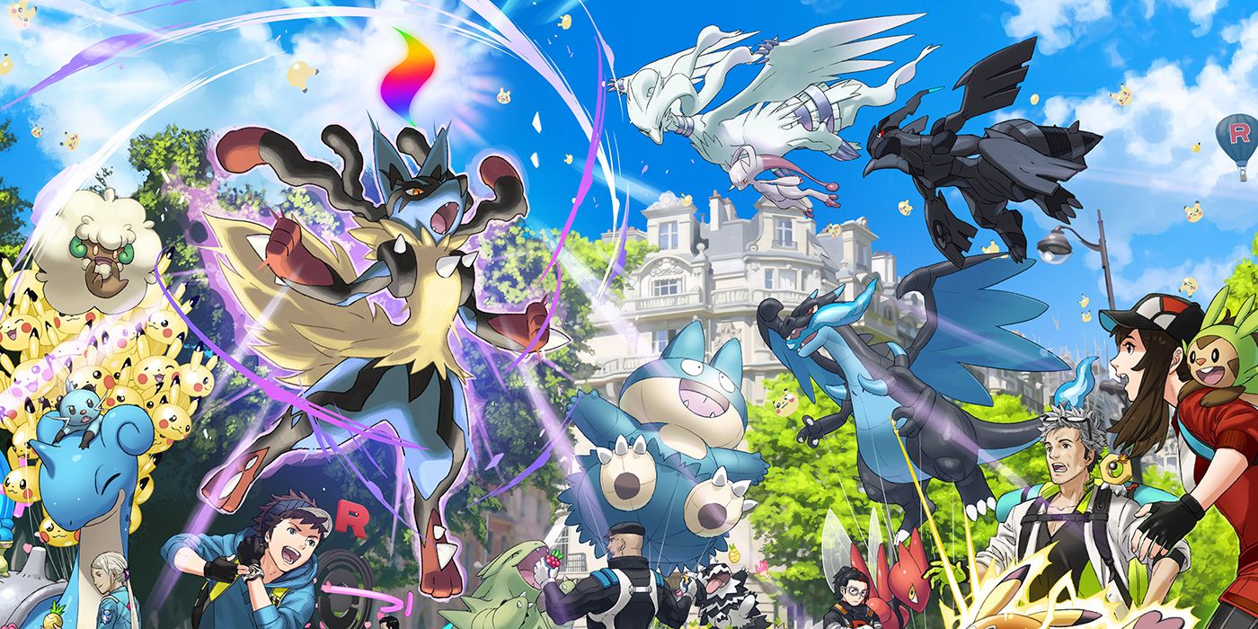 Pokémon GO Mega Evolutions, Gen 6 Starters mostrados en el arte del cuarto aniversario