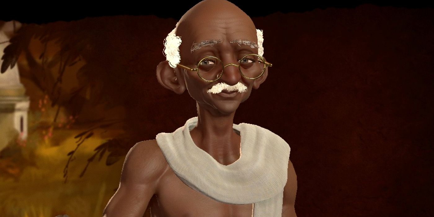 ¿Por qué Gandhi es tan violento en los juegos de civilización? Screen Rant