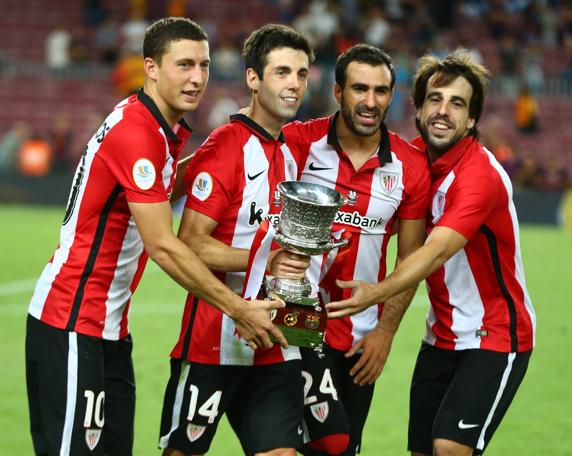 De Marcos, Susaeta, Balenziaga y Beñat muestran la Supercopa