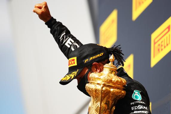 Lewis Hamilton, en el GP de Gran Bretaña de F1 2020