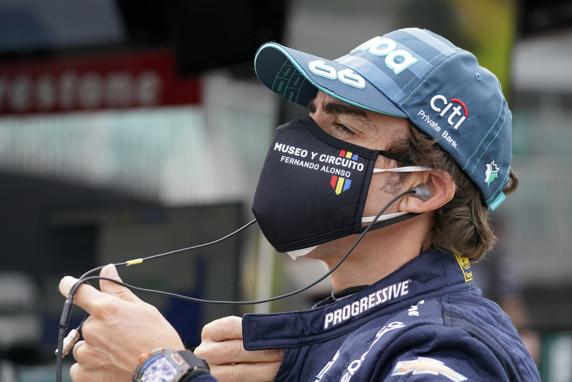 Fernando Alonso, en las 500 Millas de Indianápolis