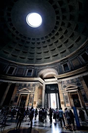 El interior del Panteón de Roma.
