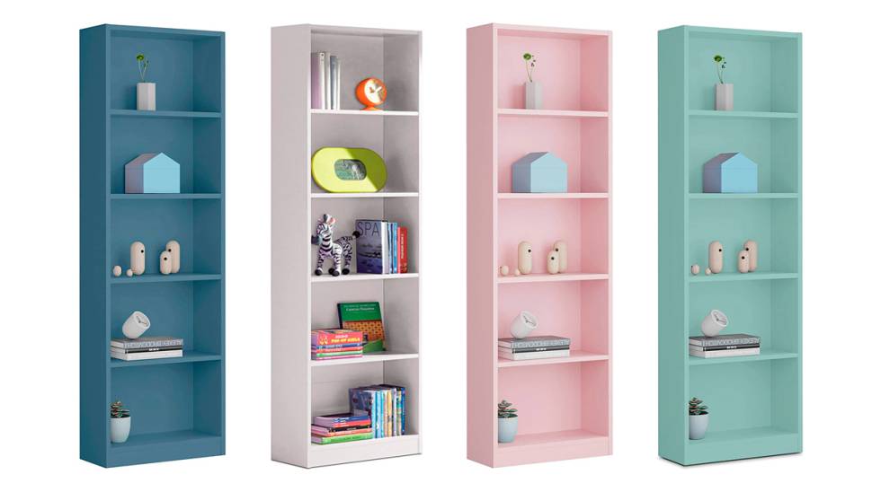 Esta estantería sirve para todo, está disponible en cuatro colores y a la venta en Amazon