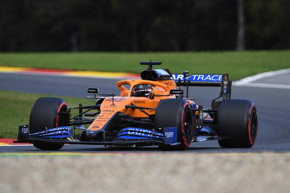 Sainz, en la FP3 del GP de Bélgica de F1 2020