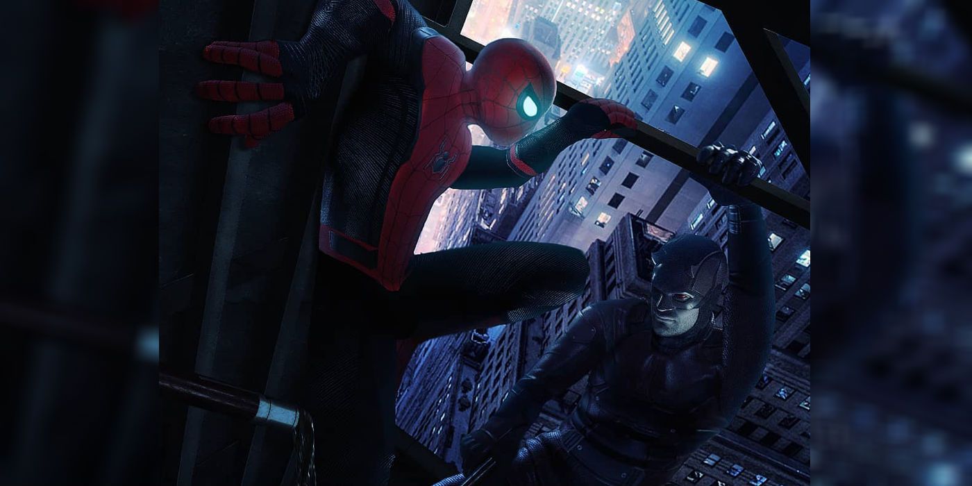 Daredevil ofrece sus servicios a Spidey en el nuevo fan art de Spider-Man 3