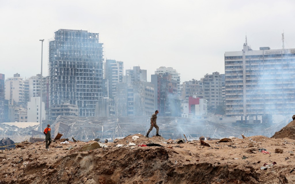 Detienen a 16 personas por explosión en Beirut