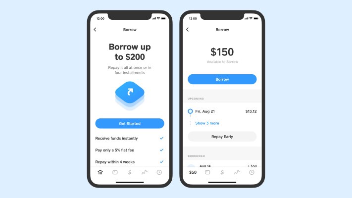 La aplicación Cash de Square prueba una nueva función que permite a los usuarios pedir prestado hasta $ 200