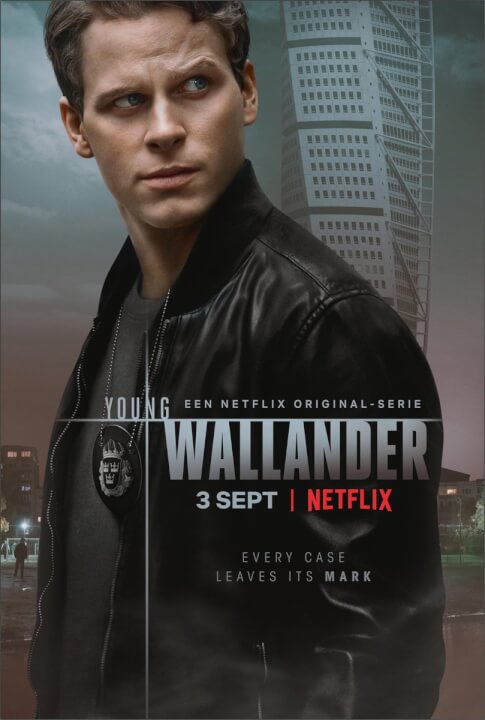 cartel de netflix de la temporada 1 de wallander joven