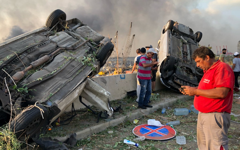 Líbano: había 2 mil 750 toneladas de nitrato de amonio en el lugar de la explosión; 73 muertos y 3,500 heridos