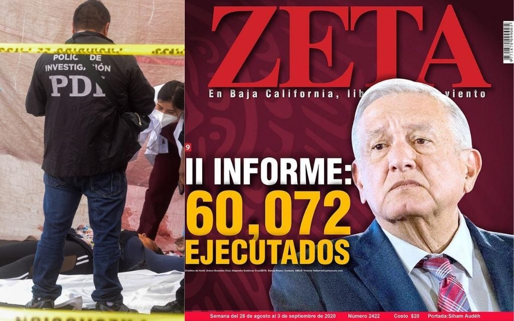 Llega AMLO a segundo informe con más de 60 mil asesinatos: Semanario ‘Zeta’