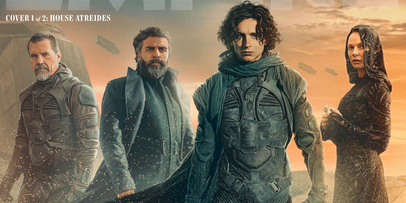 Los personajes de Dune Movie se dividen en dos facciones en las portadas de revistas