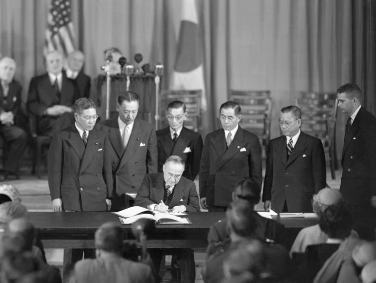 Firma del Tratado de San Francisco, el 8 de septiembre de 1951.