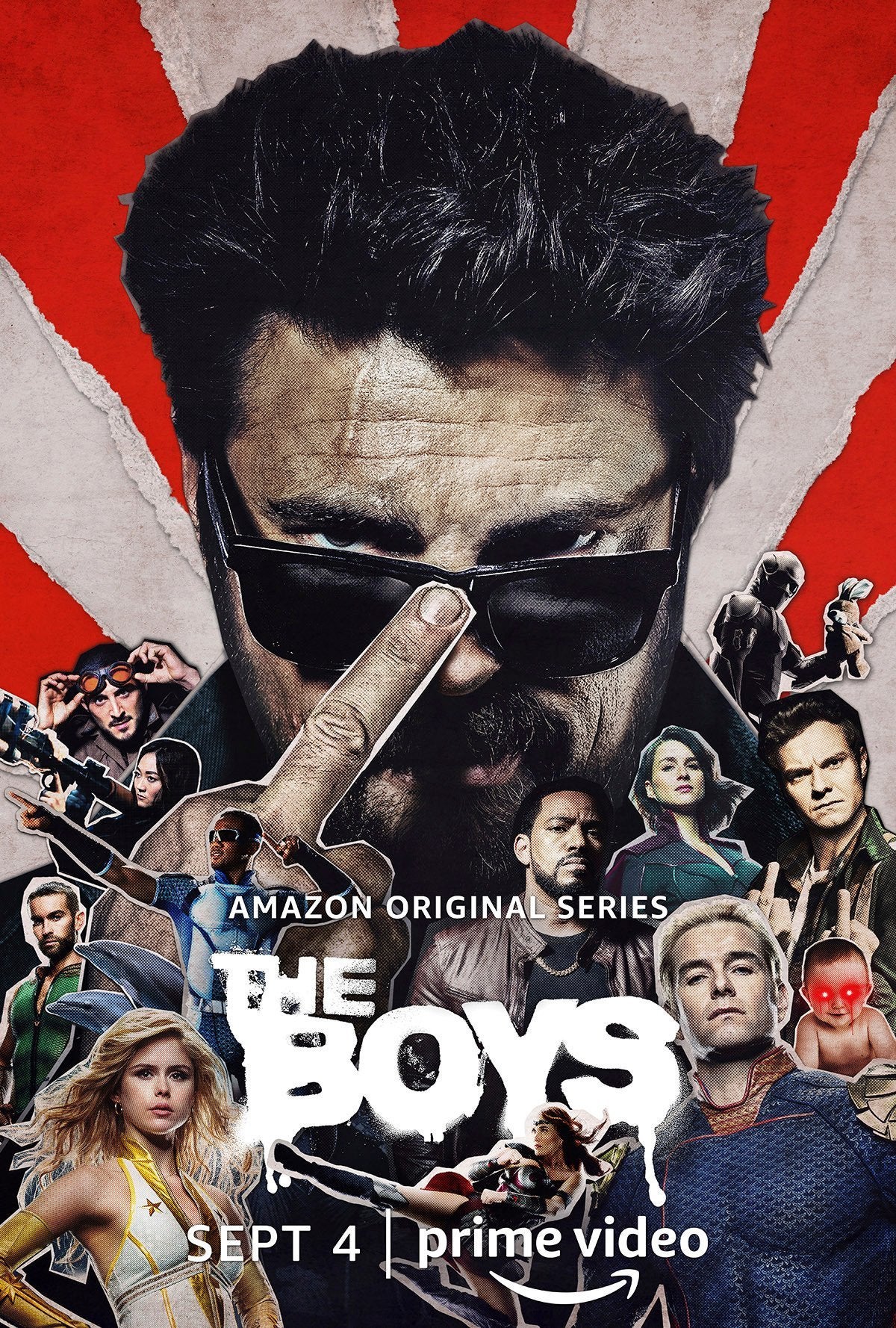 Cartel de la temporada 2 de The Boys - Carnicero (Karl Urban)