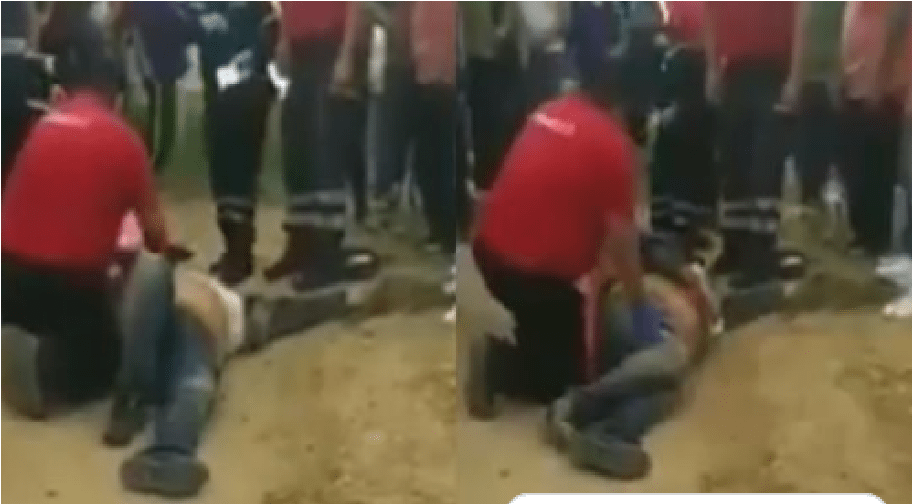 VIDEO: Presunto asaltante es baleado; agonizaba en el suelo y le gritaban; “por portarte mal”