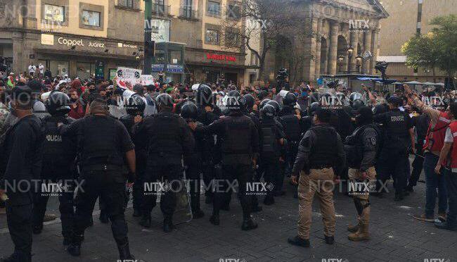 Derechos Humanos de Jalisco condena violencia en manifestación