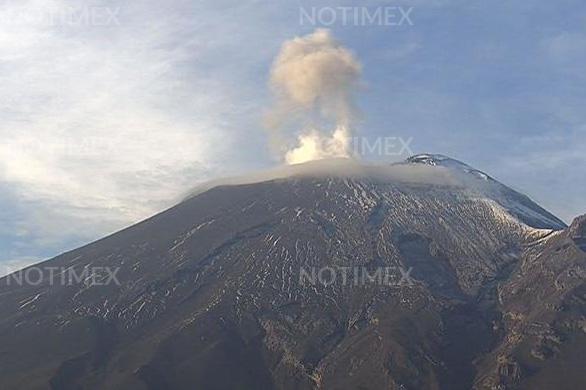 Popocatépetl emite 356 exhalaciones en las últimas 24 horas