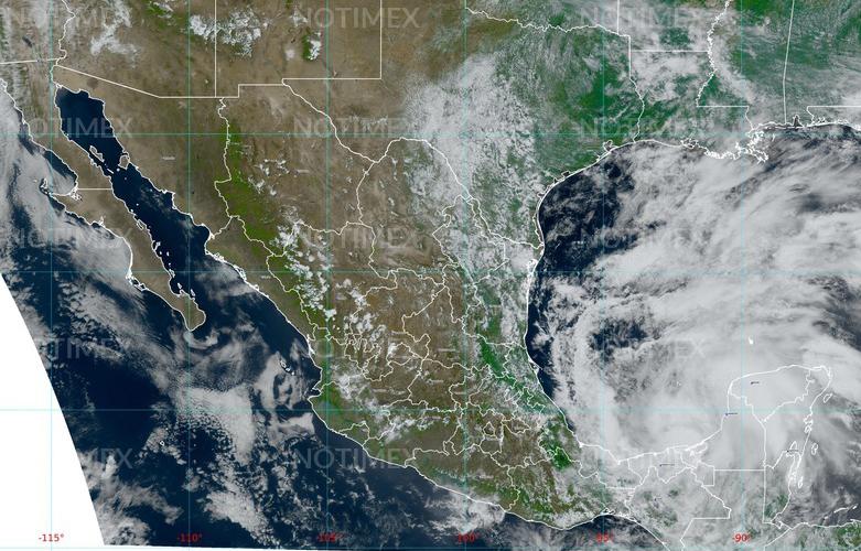 Prevén fuertes lluvias en Yucatán por tormenta tropical Cristóbal