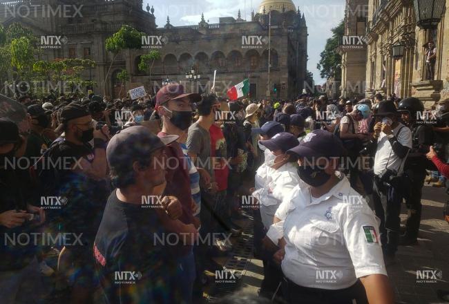 Tercer día de manifestaciones en Guadalajara; sin incidentes