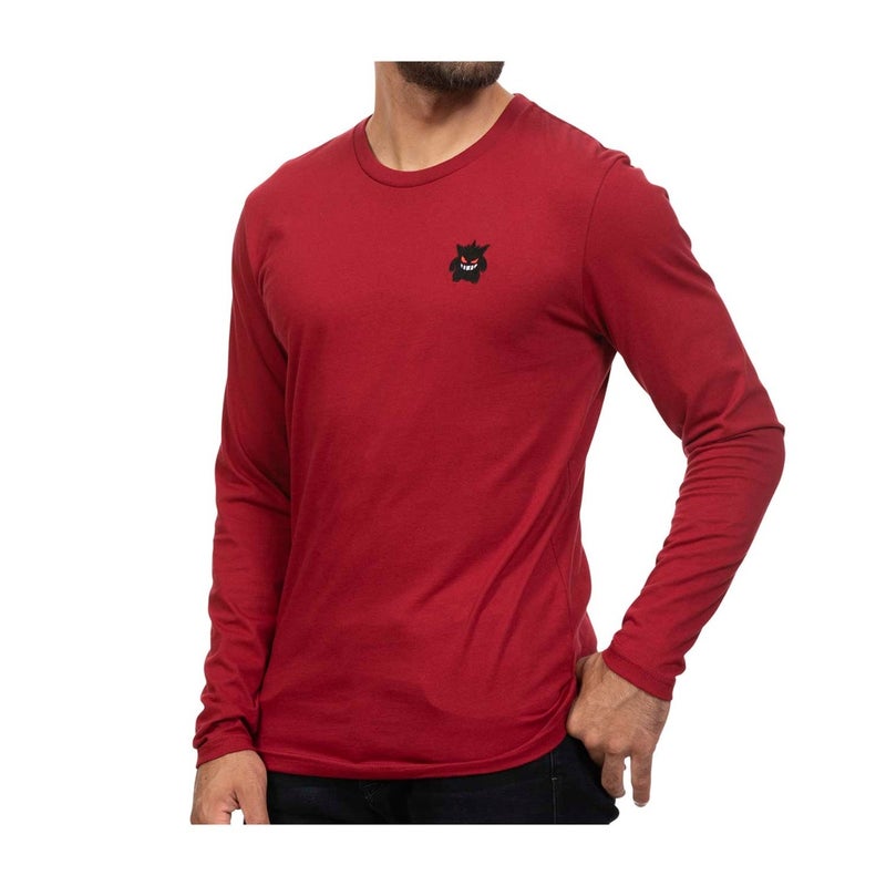 Eyes_of_Gengar_Long-Sleeve_T-Shirt_ (Red) _Product_Image