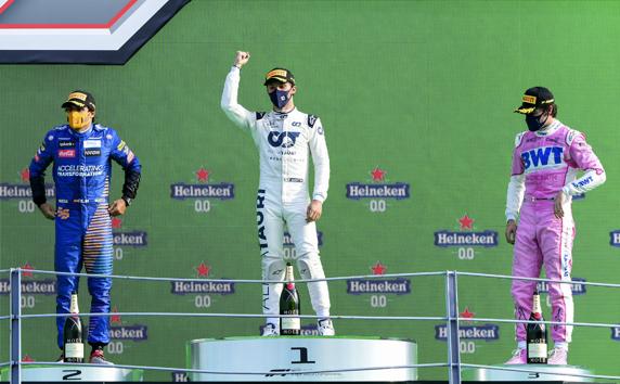 Gasly, ganador del GP de Italia ante Carlos Sainz y Stroll